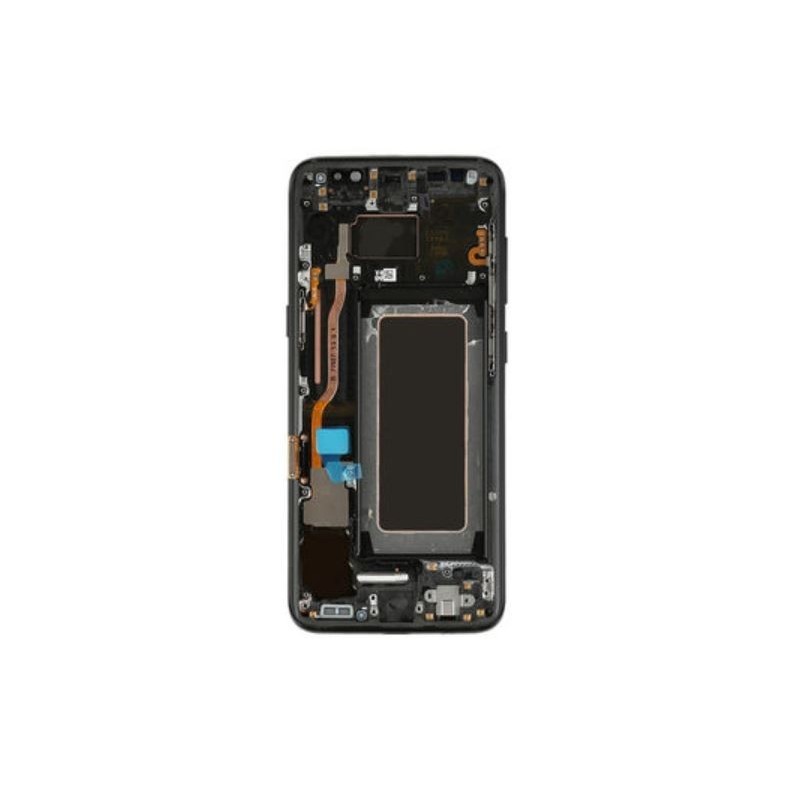 Ekranas Samsung G950F S8 su lietimui jautriu stikliuku ir remeliu juodas originalus (used Grade A)