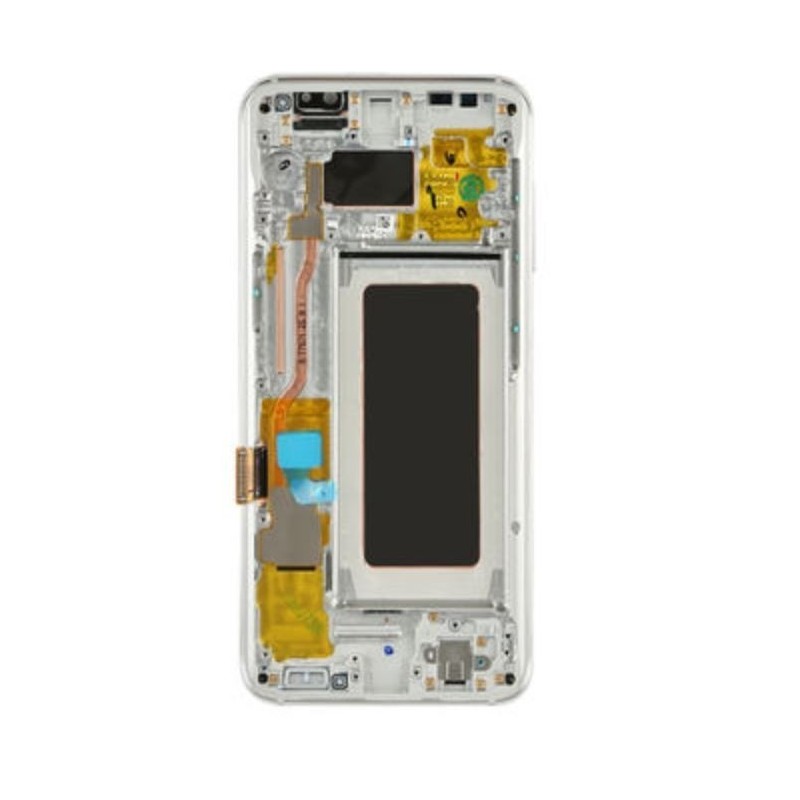 Ekranas Samsung G950F S8 su lietimui jautriu stikliuku ir remeliu sidabrinis originalus (used Grade A)