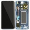 Ekranas Samsung G960F S9 su lietimui jautriu stikliuku ir remeliu melynas (Coral Blue) originalus (used Grade A)