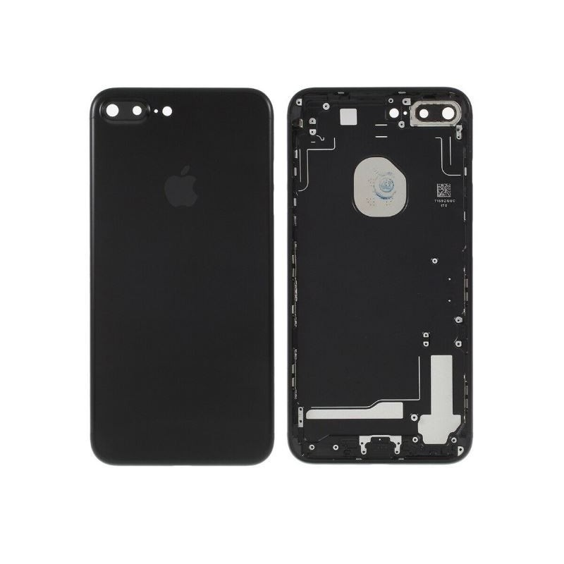 Galinis dangtelis iPhone 7 Plus juodas (matinis) pilnas su sleifais ir baterija originalus (used Grade C)