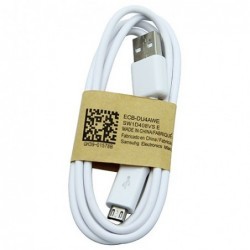 USB kabelis ORG Samsung i9500 S4/N7100 Note 2 microUSB (ECB-DU4AWE) baltas (1M)
