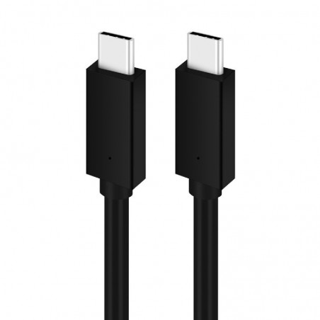 USB kabelis Platinet "USB-C (Type-C) to USB-C (Type-C)" (5A) juodas 1M