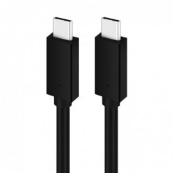 USB kabelis Platinet "USB-C (Type-C) to USB-C (Type-C)" (5A) juodas 2M