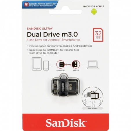 Atmintine SanDisc Ultra Dual Drive 32GB USB 3.0