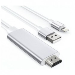 USB kabelis Choetech lightning to HDMI baltas 1.8M