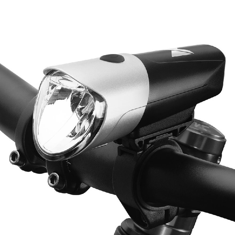 Wozinsky Front Bicycle Light WFBLB1 (USB) black-silver