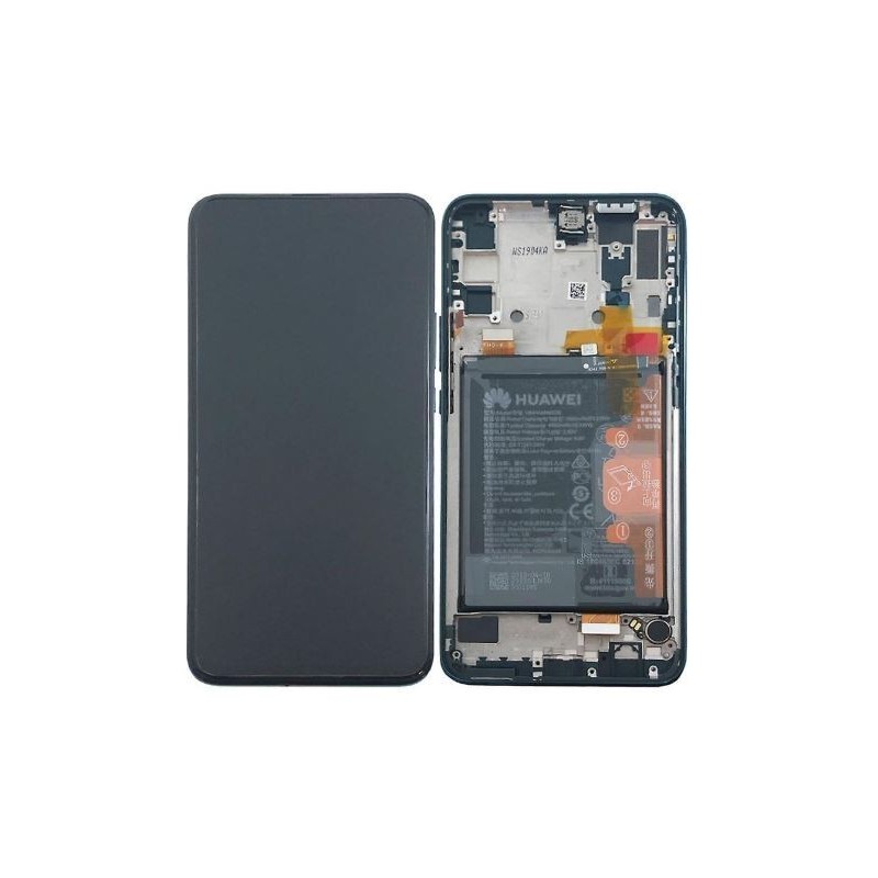 Ekranas Huawei P Smart Z su lietimui jautriu stikliuku su remeliu ir baterija juodas originalus (service pack)