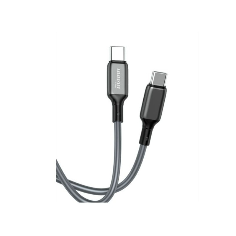 USB kabelis Dudao (L5HT) "USB-C (Type-C) to USB-C (Type-C)" (100W 5A) pilkas 1M