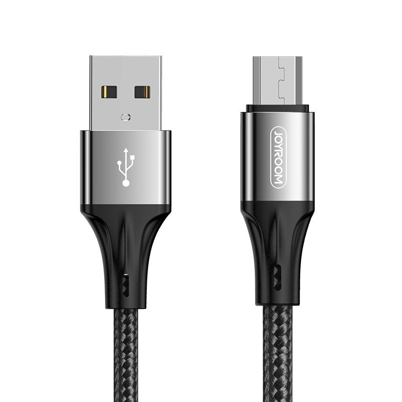USB kabelis JOYROOM (S-1030N1) microUSB (3A) 1m juodas