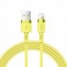 USB kabelis JOYROOM (S-1224N2) lightning (2.4A) 1.2m geltonas