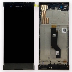 Ekranas Sony G3121/G3112 Xperia XA1 su lietimui jautriu stikliuku su remeliu juodas originalus (used Grade A)