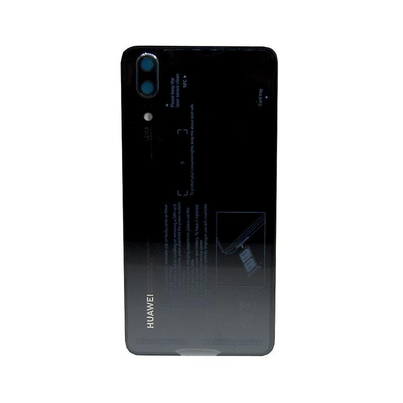 Galinis dangtelis Huawei P20 juodas originalus (service pack)