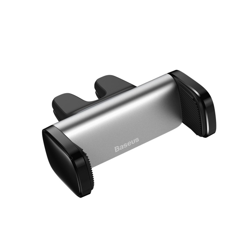 Automobilinis telefono laikiklis Baseus Steel Cannon tvirtinamas į ventiliacijos groteles, sidabrinis SUGP-0S