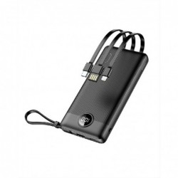 Isorine baterija POWER BANK VEGER C10 10000mAh (USB,USB-A,Type-C,MicroUSB,lightning) juoda