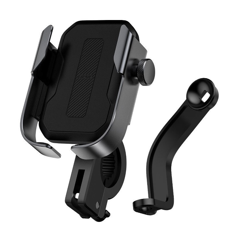 Telefono laikiklis motociklui Baseus Armor juodas (Pritaikomas ir dviračiui) SUKJA-01