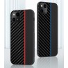 Dėklas CARBON Apple iPhone 12 / 12 Pro juodas su mėlynu