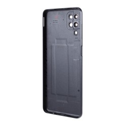 Galinis dangtelis Samsung A125 A12 juodas (su kameros stikliuku) OEM