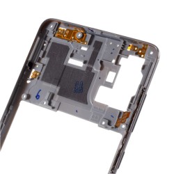 Vidinis korpusas Samsung A71 A715 sidabrinis su šoniniais mygtukais OEM