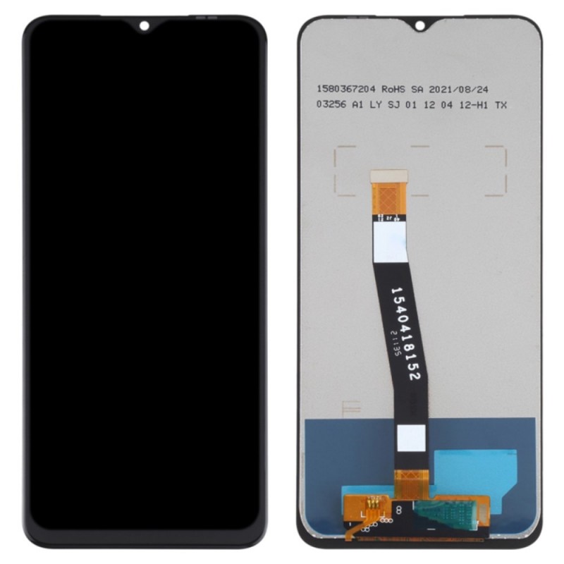 Ekranas Samsung A226 A22 5G su lietimui jautriu stikliuku juodas OEM