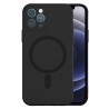 Dėklas MagSilicone Apple iPhone 12 Pro Max MagSafe juodas