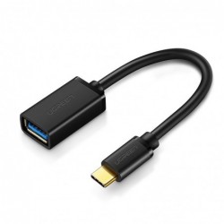 Adapteris UGREEN (30701) is Type-C i USB (OTG) juodas