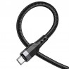 Kabelis Borofone BU35 USB - Type C, 1.2m, 3A, juodas