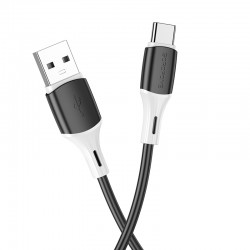 Kabelis Borofone BX79 USB - Type-C 1.0m 3A silikoninis, juodas