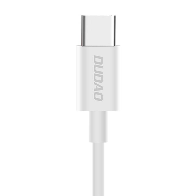 USB kabelis Dudao L1T USB-C 3A 1m baltas