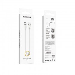 Kabelis Borofone BX22 USB - Type-C 1.0m 3A baltas