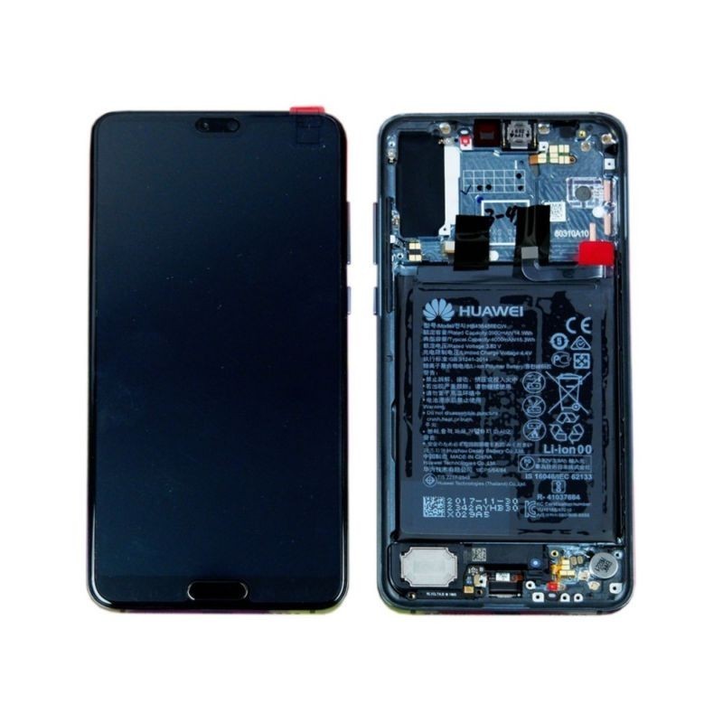 Ekranas Huawei P20 PRO su lietimui jautriu stikliuku ir remeliu ir baterija Midnight Blue originalus (service 