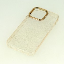 Dėklas Gold Glitter Apple iPhone 12 / 12 Pro auksinis