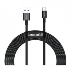 USB kabelis Baseus (CATYS-A01) (Type-C) (6A) juodas 2M
