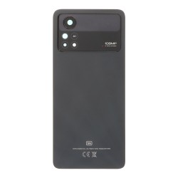 Galinis dangtelis Xiaomi Poco X4 Pro 5G juodas (su kameros stikliuku) OEM