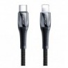 USB kabelis JOYROOM (S-1224K2) "USB-C (Type-C) to Lightning Cable" (2.4A 20W 1.2m) juodas