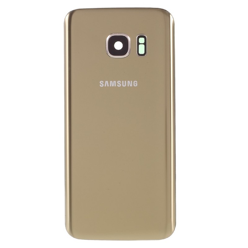 Galinis dangtelis Samsung S7 G930 su kameros stikliuku auksinis OEM