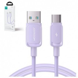 USB kabelis JOYROOM (S-AC027A14) type-C (3A) 1.2m violetinis