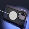 Dėklas Carbon Magnetic Apple iPhone 12 Pro Max MagSafe juodas su žalia