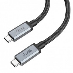 USB kabelis HOCO US06 "USB-C (Type-C) to USB-C (Type-C)" (100W 5A) 1m juodas