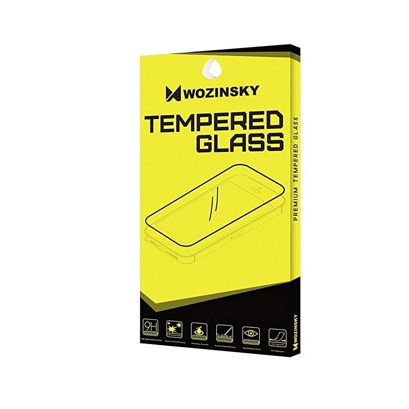 LCD apsauginis stikliukas "Wozinsky 5D Full Glue" Apple iPhone 7 / 8 / SE2 pritaikytas dėklui juodas