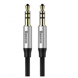Audio adapteris Baseus (CAM30-BS1) 3,5mm i 3,5mm (p-p) 1m sidabrinis