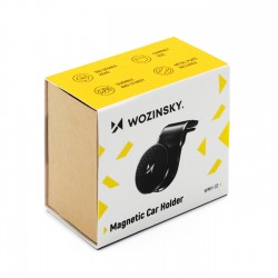 Automobilinis universalus telefono laikiklis Wozinsky WMH-03 tvirtinamas ant ventiliacijos grotelių, magnetinis, juodas