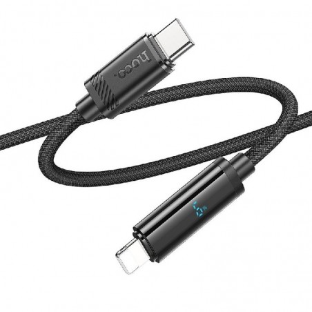 USB kabelis HOCO U127 "lightning" (27W) 1,2m juodas