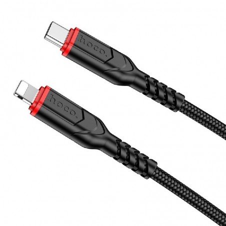 USB kabelis HOCO X59 "USB-C (Type-C) to Lightning" (20W) 1m juodas