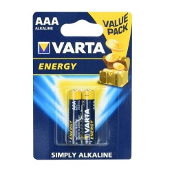 Baterija Alkaline Varta 1,5V / LR3 / AAA / Energy (2 vnt)