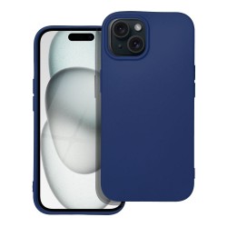 Dėklas Silicone Soft Apple iPhone 15 tamsiai mėlynas