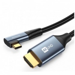 USB kabelis JOYROOM (SY-20C1 4K) Type-C HDMI 2M pilkas