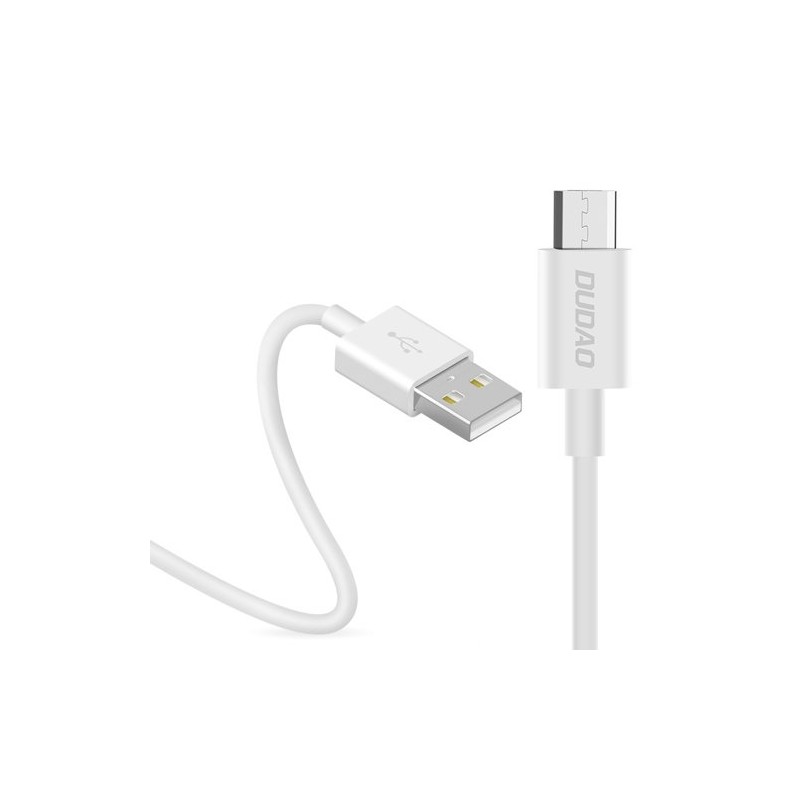 USB kabelis Dudao L1M MicroUSB 3A 1m baltas