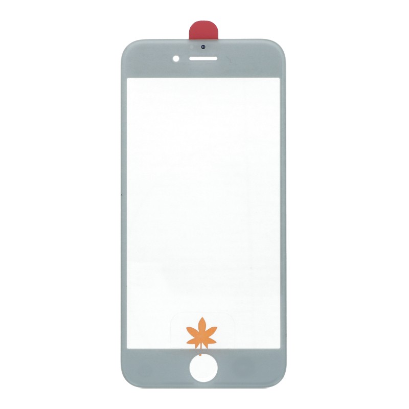 LCD stikliukas Apple iPhone 6S su rėmeliu ir OCA baltas ORG