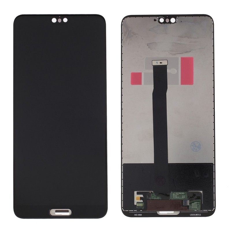Ekranas Huawei P20 su lietimui jautriu stikliuku juodas ORG