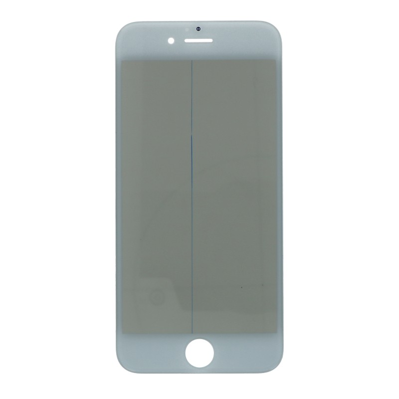 LCD stikliukas Apple iPhone 6 su rėmeliu ir OCA + poliarizuota baltas ORG